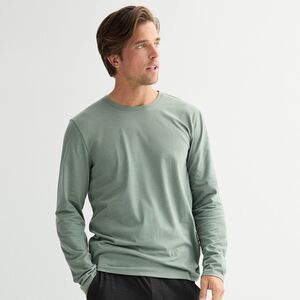 APT 9 Shirt Mens M Green Long Sleeve Premier Flex Stretch Tee New Soft Touch